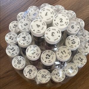 MEDCA Monthly Pill Bottles 31 Bottles